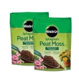 Miracle-Gro Sphagnum Peat Moss 8 QT 2-Pack