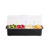VEVOR Chilled Condiment Server 0.8L x 4