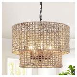 MRHYSWD 19 5-Light Rattan Chandelier