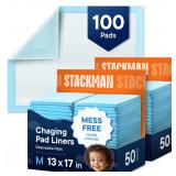 Stack Man Disposable Changing Pads 17x13 100pk