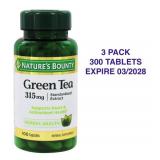 Natures Bounty Green Tea 100 Caps 3PK