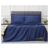 KIRKLAND King Pima Cotton 6-PC Sheet Set Blue