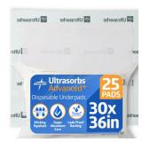 Medline Ultrasorbs Drypads 30x36 25-Ct