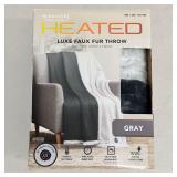 Berkshire Blanket Heated Throw 50x60 Gray