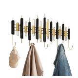 AORCUSHI 9-Hook Coat Rack BlackGold 24