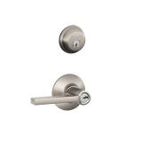 SCHLAGE Deadbolt  Lever Satin Nickel