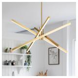 YINSP Gold 4-Light Sputnik Chandelier