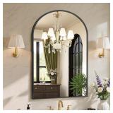 Sweetcrispy 24x36 Black Arched Mirror