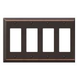 AMERELLE 4 Rocker Wall Plate Aged Bronze