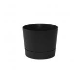 Root  Vessel 8.5 Matte Black Pot