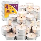 MontoPack Tea Light Candles 45 Pack