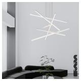 JC TOPA LED Chandelier Silver 6-Light