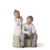 Willow Tree Brother Sister Figurine 7.1 in