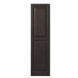 Brown 12x51 Raised Panel Shutter Pair