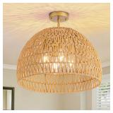 LUZBBLU 20 Rattan Ceiling Light