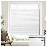 LazBlinds White Blackout Honeycomb Blind 44x64in