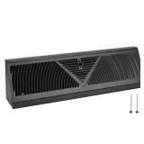 Flowild 18 Black Baseboard Register