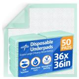 Medline Super Absorbent Underpad 36x36