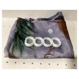 Shower Curtain w Hooks Palm Tree Design