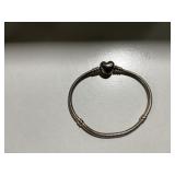 Pandora Heart Snake Chain Bracelet 7 Sterling