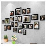 Harbortown 24pk 2x3 Picture Frames Matte Black