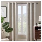 LiGHTSOUT Paloma 38x84in Blackout Curtain Natural