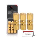Chillerk 14 OD Brake Line Union Fittings 2-Pack