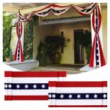 Remagr 2-Pack Patriotic Bunting 2.5x20ft