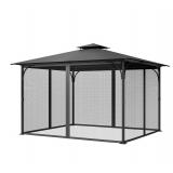 VEVOR 10x13ft Gazebo Netting Replacement Black