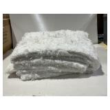White Faux Fur Sherpa Throw Blanket - $35.00