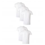 Hanes Mens White Performance Crewneck Tees Large