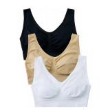 Hiking Gril Womens Comfort Bralette 3pk XL