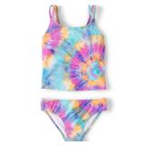 The Childrens Place Girls Teal Tankini Set 5-6 US