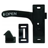 JR Products Left Hand Screen Door Latch Black