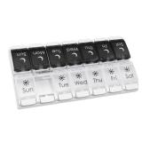 EZY DOSE 7-Day AMPM Pill Organizer Large Black