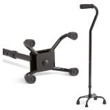 Medline Aluminum Quad Cane 29 Adjustable Height