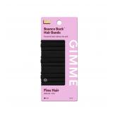 GIMME Fine Hair Elastic Bands 12 Pack Black