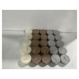 Assorted Tea Light Candles Set of 25 - $15.00