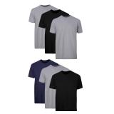 Hanes Mens Moisture-Wicking Crew Tees Large 6-Pk