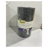 Threshold Charcoal  Black Teak Pillar Candle 7x4