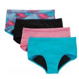 Hanes Girls Boyshort Period Underwear Size 12