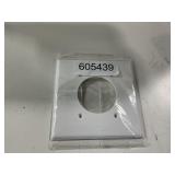 ENERLITES 2-Gang Receptacle Wall Plate White