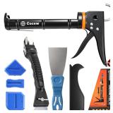 Cocew Caulk Gun Kit with Remover Tools New Open...
