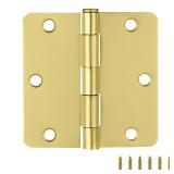 Design House 3.5 Satin Brass Door Hinges 3-Pack