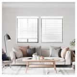 DEZ FURNISHINGS 2 Faux Wood Blind 35W x 60H