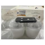 Threshold LED Pillar Candle Set 2pk White