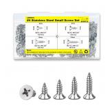 LERNOU 4 Wood Screws Assortment 600Pcs