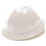 Pyramex Full Brim Hard Hat 4-Point Ratchet White