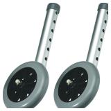 Carex 5 Fixed Walker Wheels 2-Pack - New Open Box