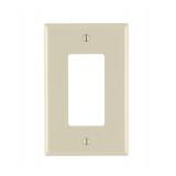 Leviton 1-Gang Decora Wallplate 10 Pack Almond